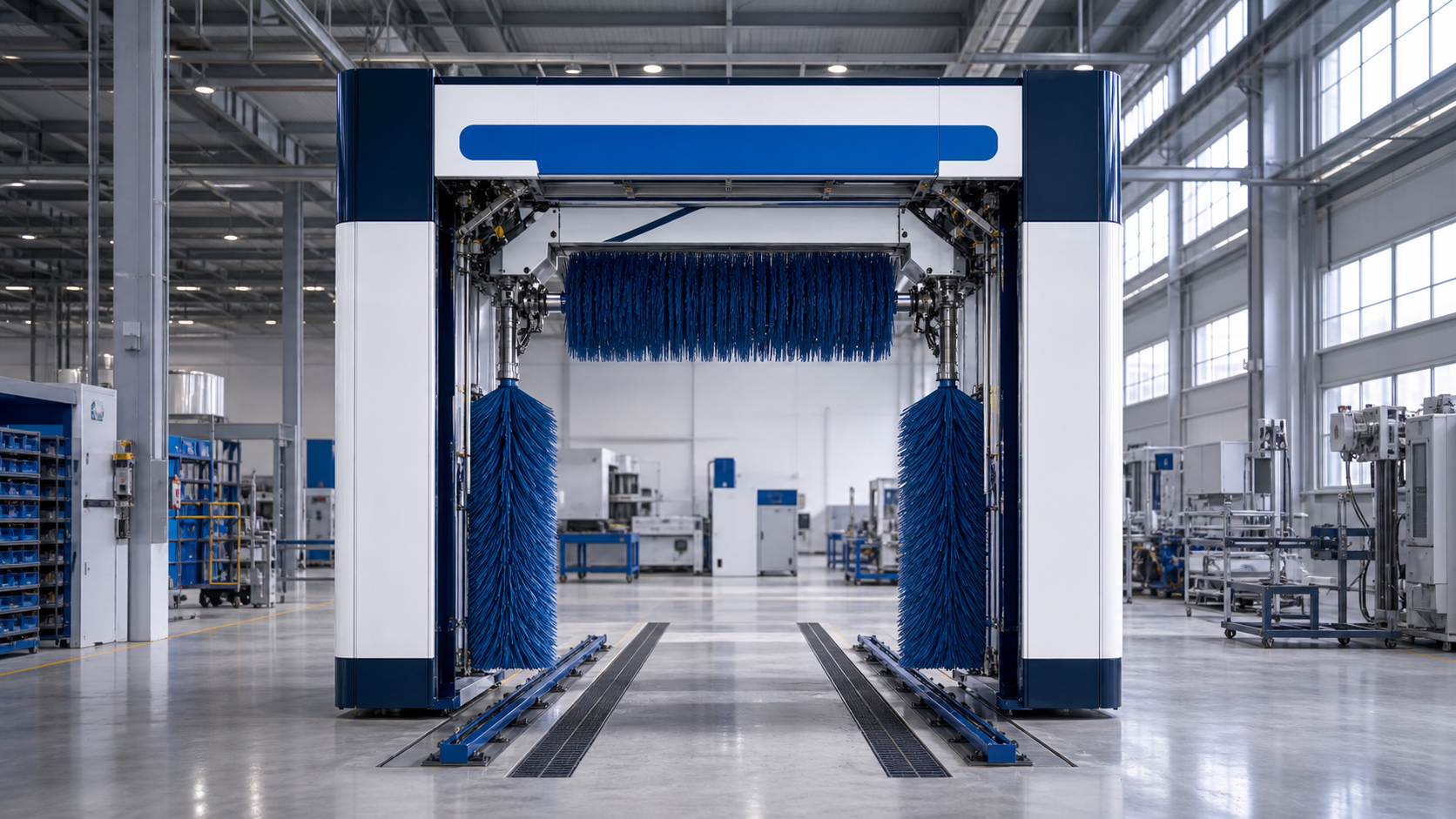 Automatic gantry wash equipment